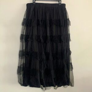 Black Tulle Skirt